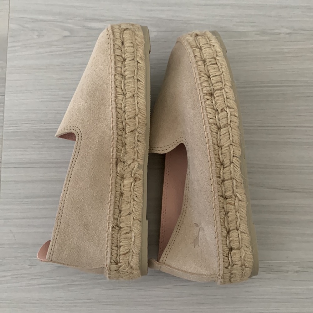 Manebi Champagne Suede Espadrilles